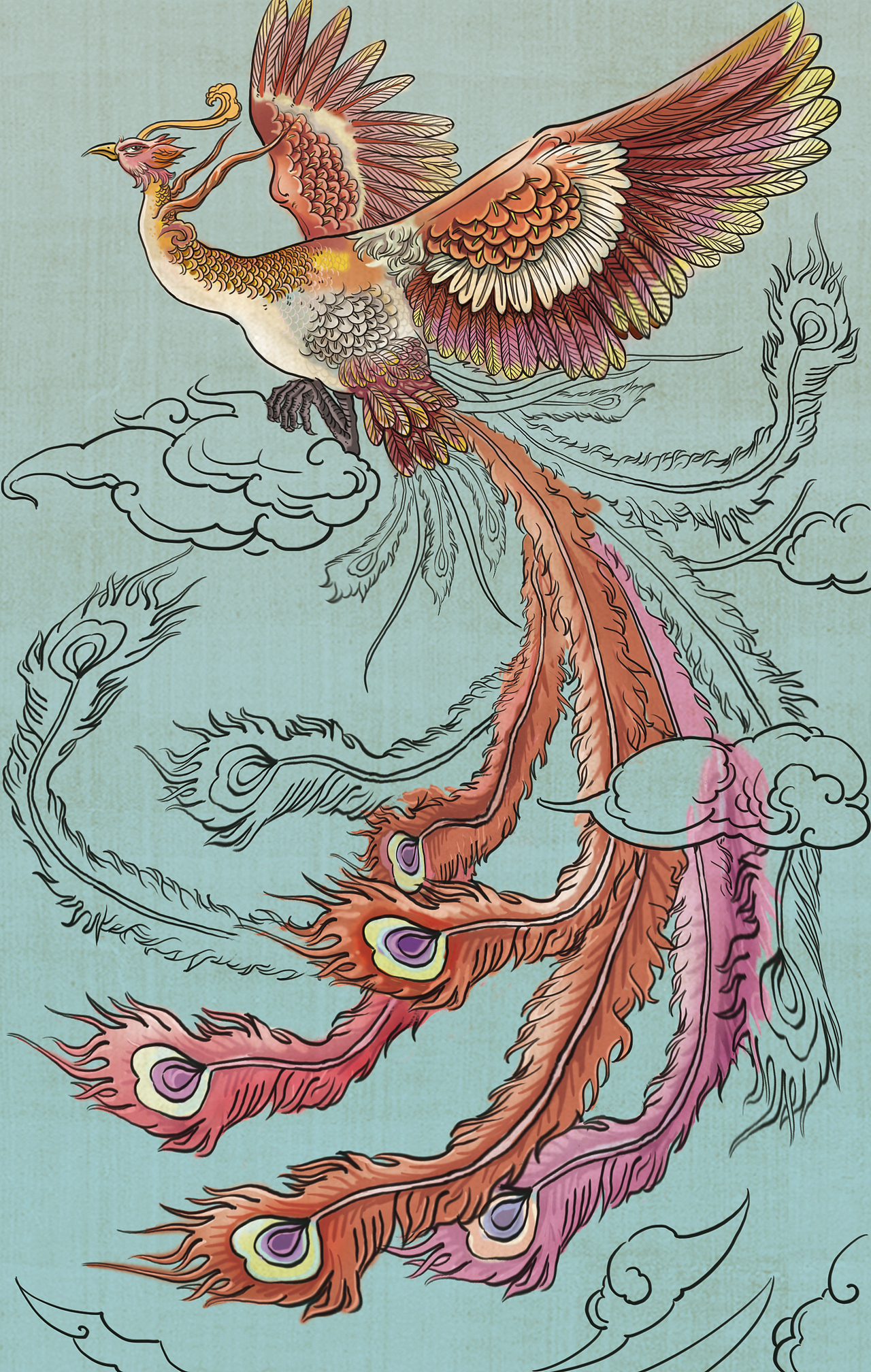 中国神话作品（图ZMjIyMzkzNDI4） - 商业插画 - 站酷设计师一风老师原创素材 - 站酷ZCOOL