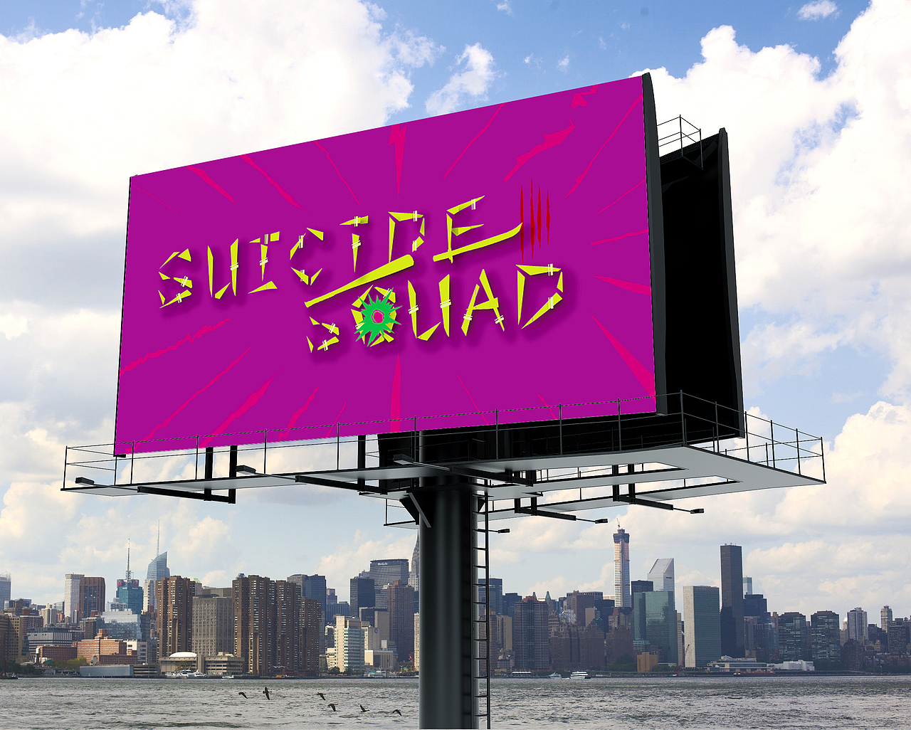 字体设计字母海报设计自杀小队海报设计（图ZMTU5MjIwOTcy） - 海报 - 站酷设计师设计就完事儿了呗原创素材 - 站酷ZCOOL