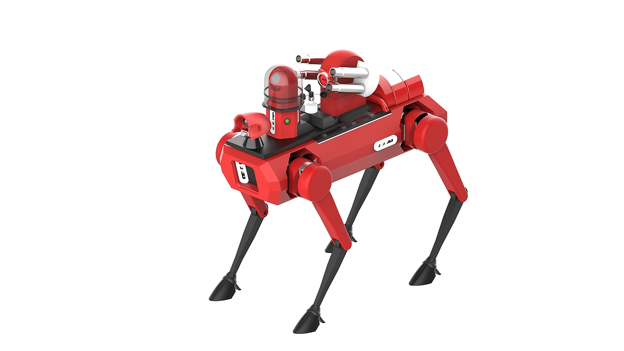 森林火灾救援智能消防机器人