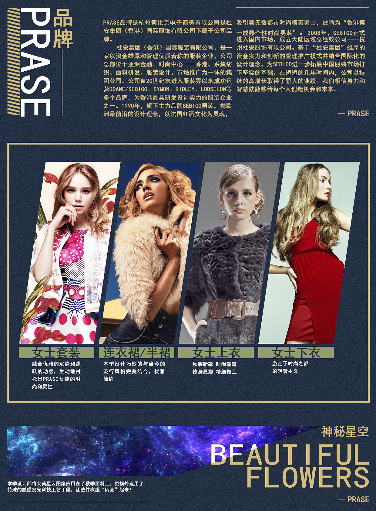 衣服杂志封面和内容页