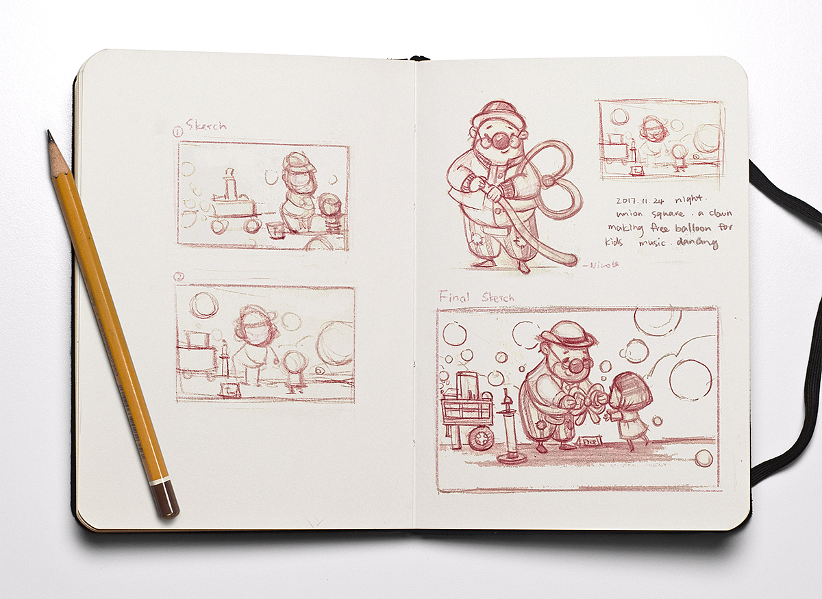 小丑（图ZMTQxNjYyMDg0） - 儿童插画 - 站酷设计师Nicole尼扣扣原创素材 - 站酷ZCOOL