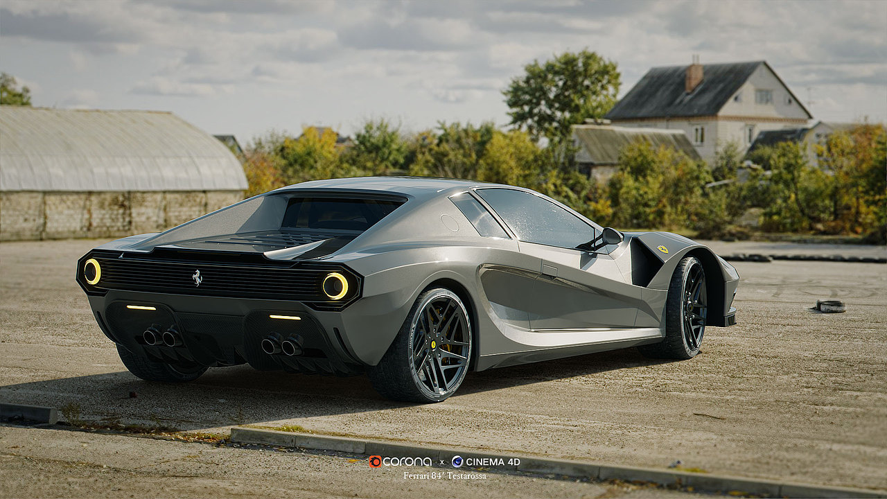 1984法拉利Testarossa现代演绎（图ZMjYxOTg2MzYw） - 机械/交通 - 站酷设计师布丁布丁啊原创素材 - 站酷ZCOOL