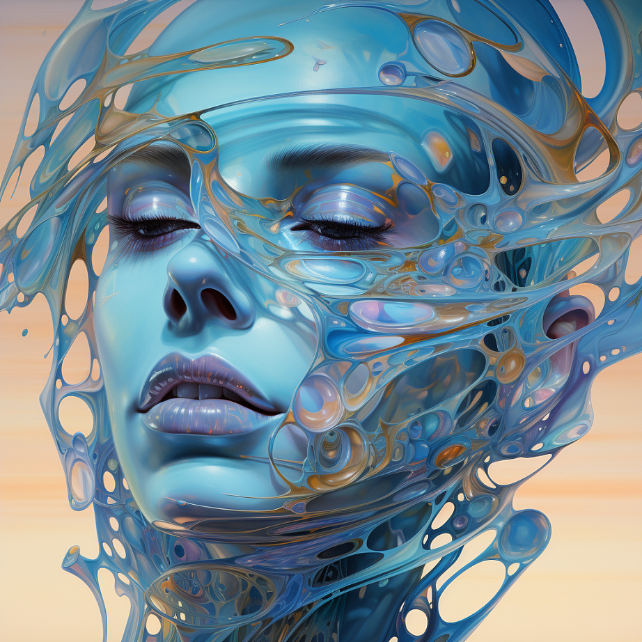 midjourney超现实流体