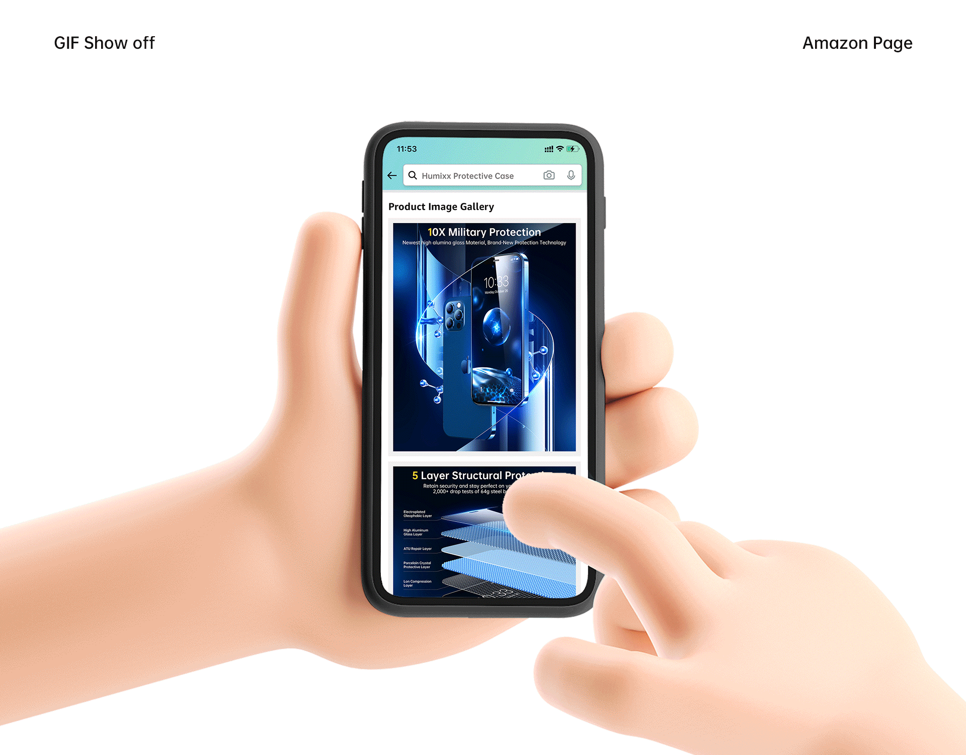 高铝硅钢化膜亚马逊页面（图ZMjYwOTM2MDY0） - 电商 - 站酷设计师Kan_Design原创素材 - 站酷ZCOOL
