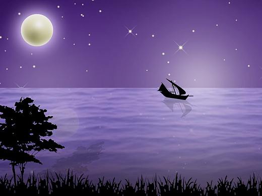 夜色归船（个人主页-ZMzg0OTQ4MDA=） - 其他平面 - 站酷设计师燕九幽原创素材 - 站酷ZCOOL