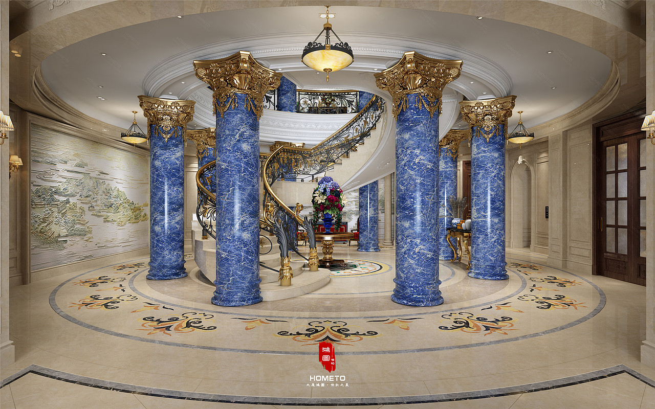 景峰医药大堂设计——鸿图世纪