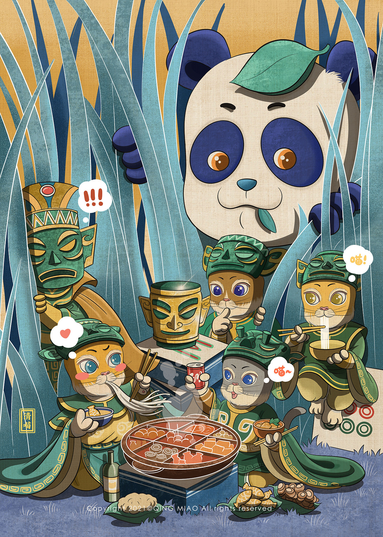 一喵一城系列（一）（图ZMjc5NTIyNDgw） - 创作习作 - 站酷设计师清喵原创素材 - 站酷ZCOOL