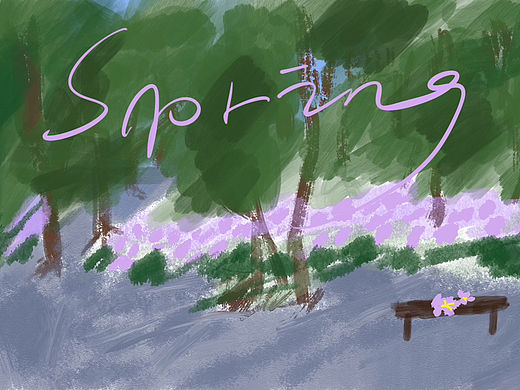 春天（個人主頁-ZNjc5NzkxMDg=） - 藝術(shù)插畫 - 站酷設計師蘇蘇蘇西瓜原創(chuàng)素材 - 站酷ZCOOL