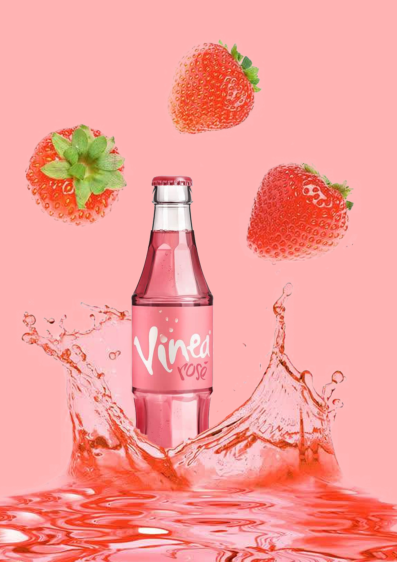 平面草莓汽水