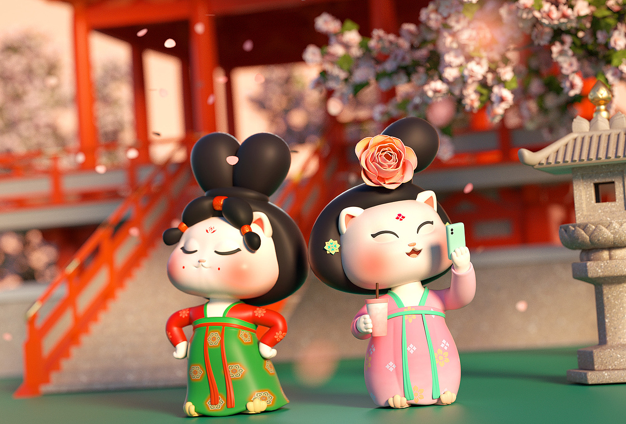 国潮ip设计大唐御猫