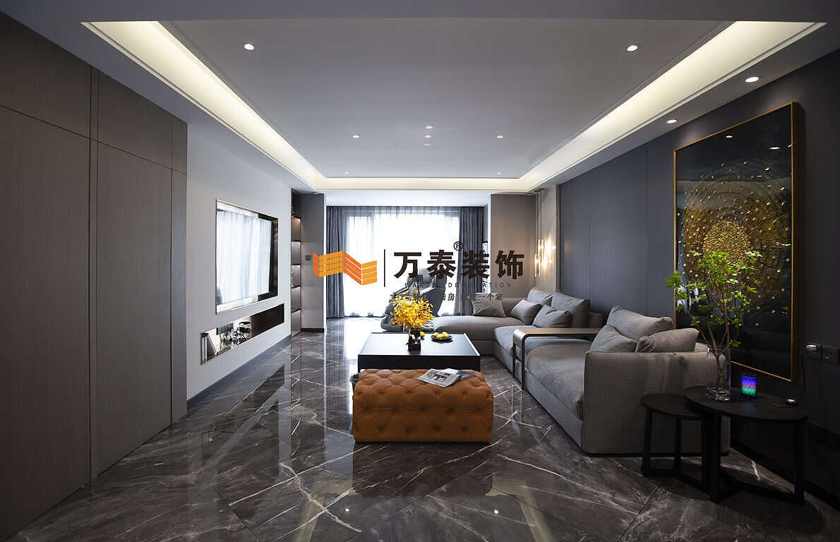 济南龙湖景粼原著175㎡现代轻奢风格装修案例（图ZMjQxMjM0Njky） - 家装设计 - 站酷设计师万泰装饰家装原创素材 - 站酷ZCOOL