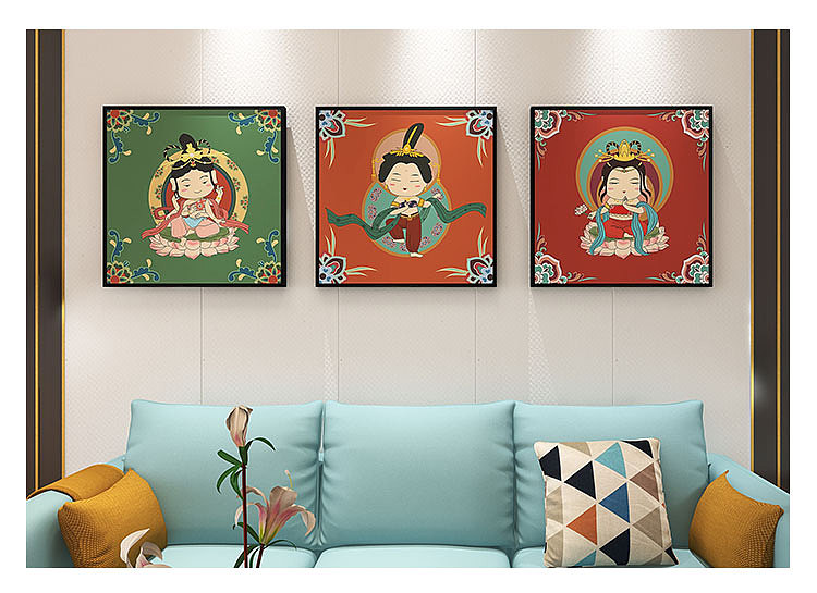 敦煌（图ZMjM0NDIzNjE2） - 艺术插画 - 站酷设计师棍仔1618原创素材 - 站酷ZCOOL