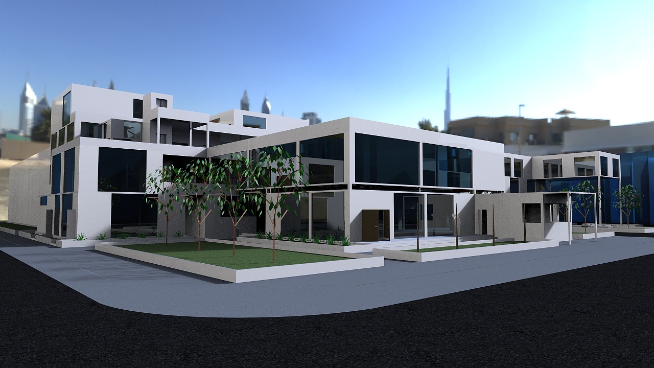 社区服务中心设计方案空间建筑设计安七Point 原创作品 站酷 (ZCOOL)