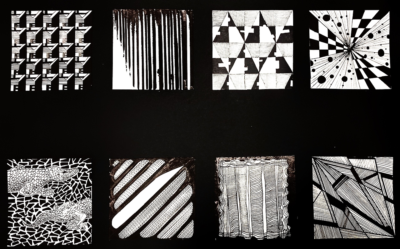 设计学类19-6班 骨骼练习 构成作业