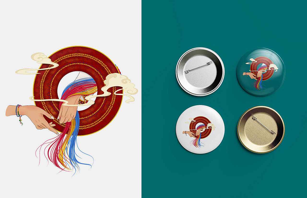 花瑶少数民族瑶族文创（已商用，禁止搬运）（图ZMjczNzIwODky） - 商业插画 - 站酷设计师烟酰蓝原创素材 - 站酷ZCOOL