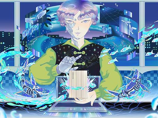三星-闪耀星动创意海报