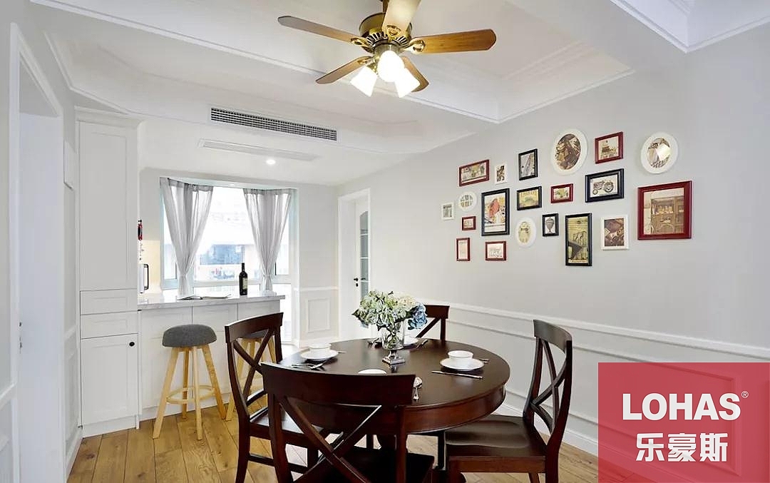 120㎡温馨美式风,玄关兼职衣帽间,吧台很巴适!