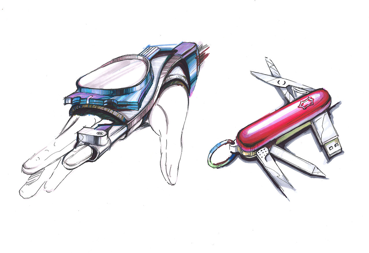 产品设计手绘作品马克笔