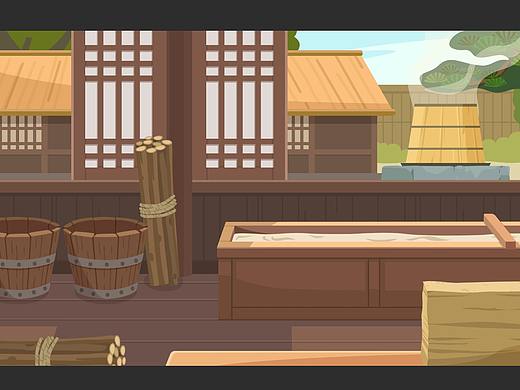 各朝代风格-中式建筑-中国风-院子-AI课动画场景
