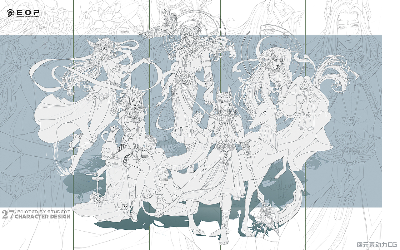 元素动力 | 学员角色设计小稿作业vol.I（图ZMjU5MjUyMDA4） - 创作习作 - 站酷设计师元素动力CG原创素材 - 站酷ZCOOL