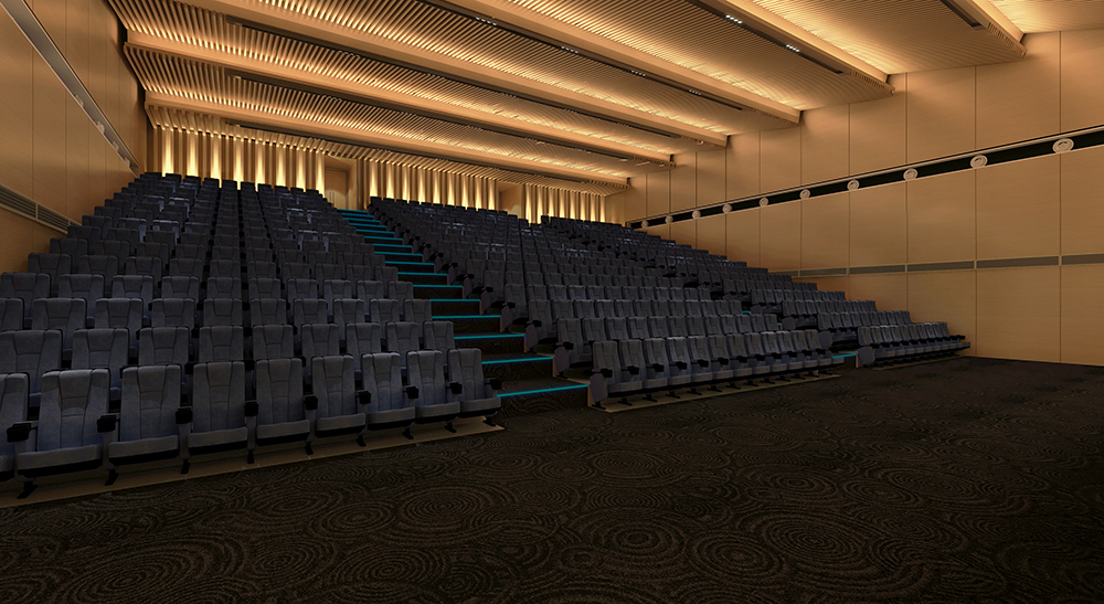 珠海红旗文体中心设计:拾山水情境,构筑活力睦邻文化生活中心_空间