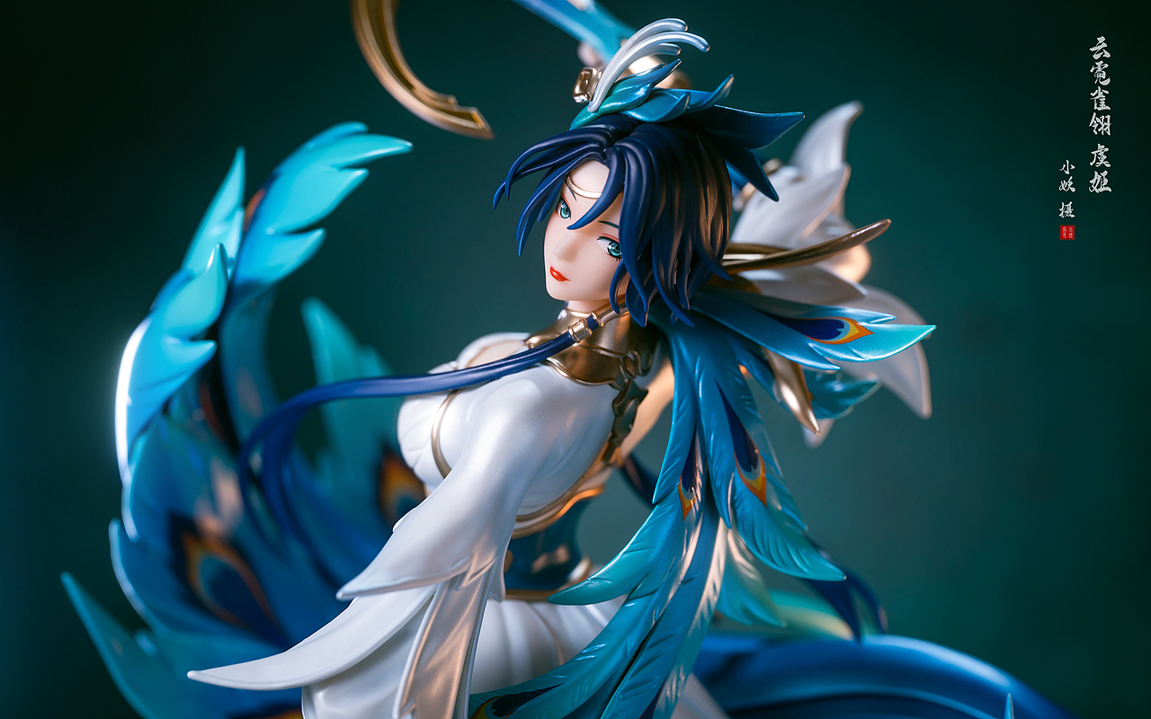 云霓雀翎——虞姬手办摄影（图ZMjY1MjIwMjky） - 产品摄影 - 站酷设计师一个半原创素材 - 站酷ZCOOL
