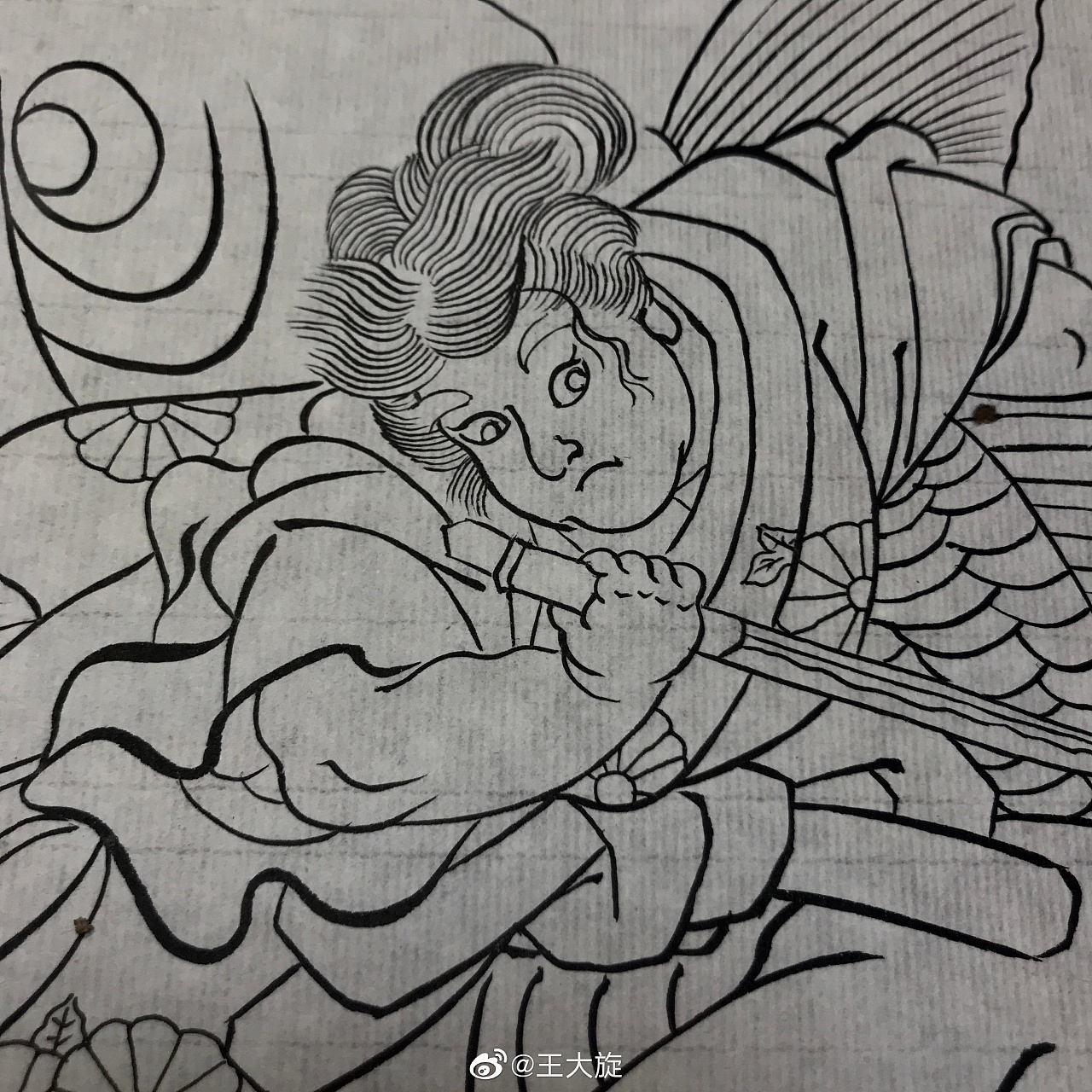 日式纹身手稿【西塔鬼若丸】_起云-站酷zcool