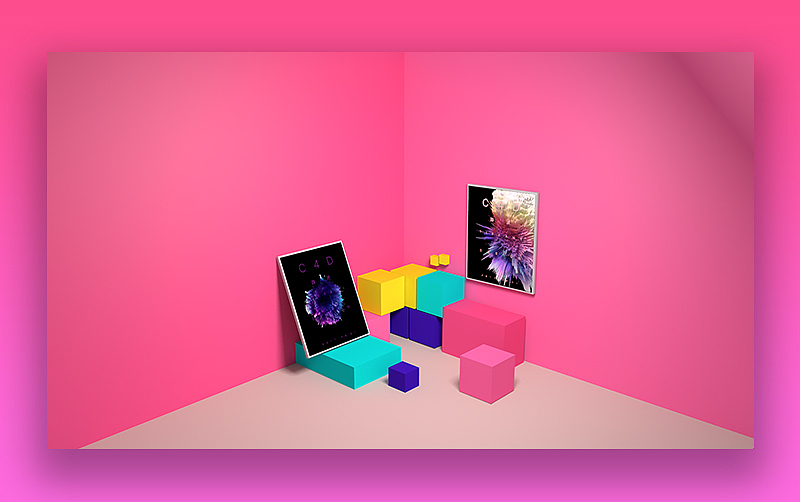 C4D小空間建模練習(xí)（圖ZODA5MzMxNDg=） - 其他 - 站酷設(shè)計(jì)師Tiffany_Mao原創(chuàng)素材 - 站酷ZCOOL