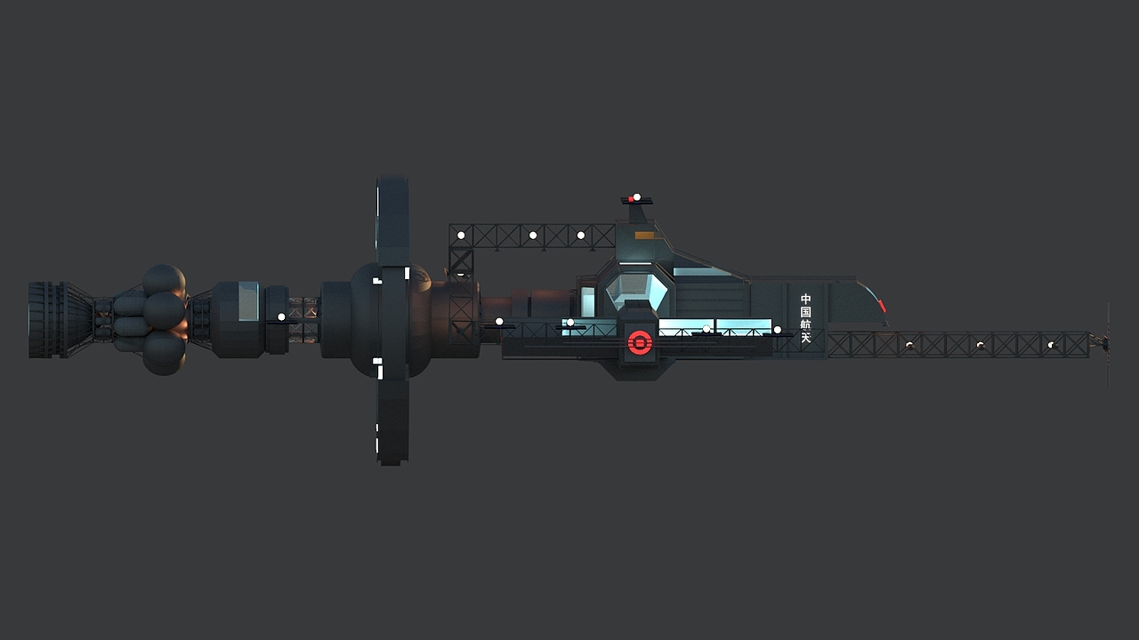 神舟空间站（图ZMTE2MTAxMTgw） - 场景 - 站酷设计师HongGaZhun原创素材 - 站酷ZCOOL