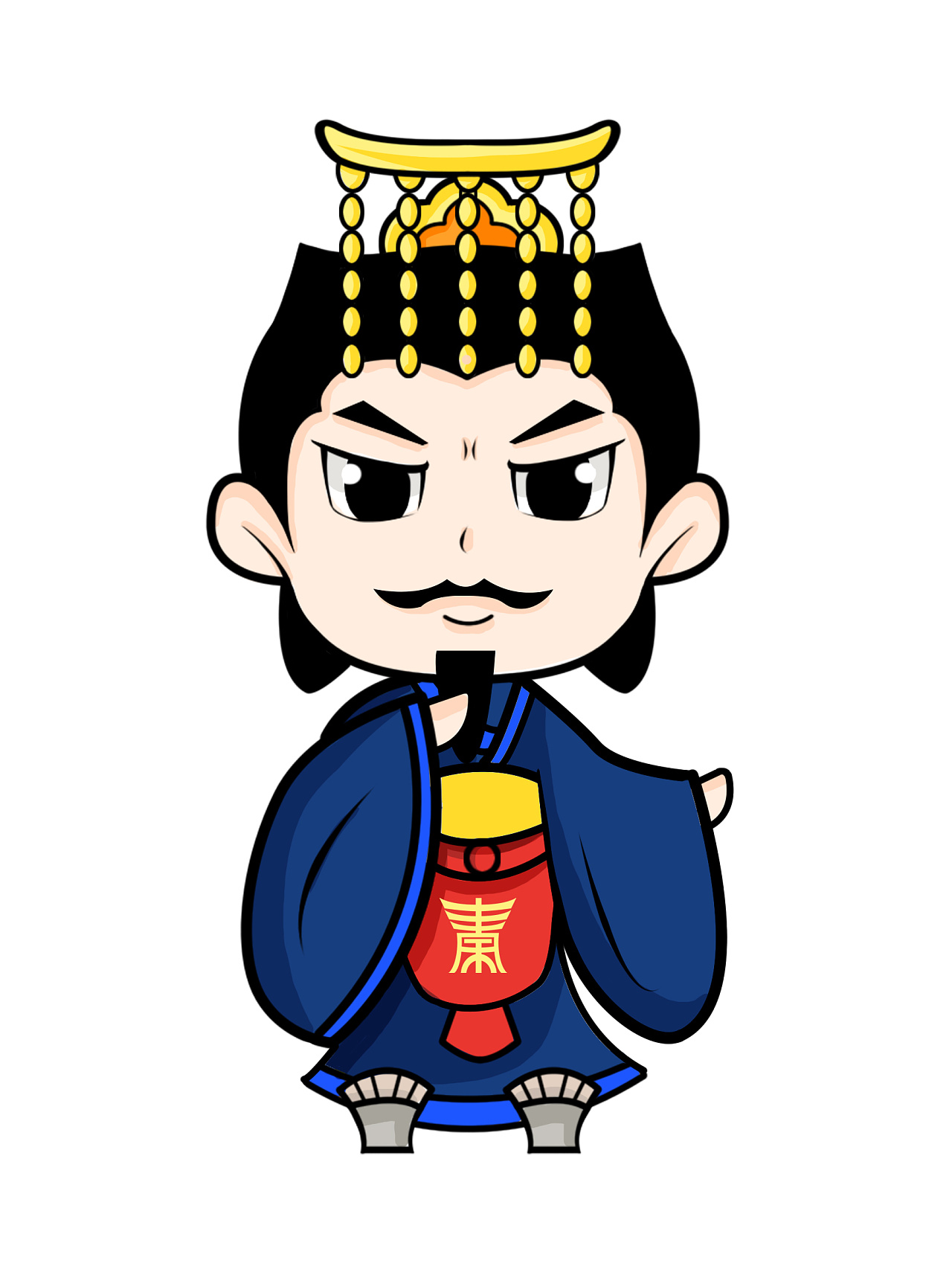 秦皇岛旅游纪念品——秦始皇卡通化