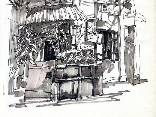 马克笔单色场景练习（个人主页-ZNDU1OTkyMzY=） - 创作习作 - 站酷设计师shawshank37927原创素材 - 站酷ZCOOL