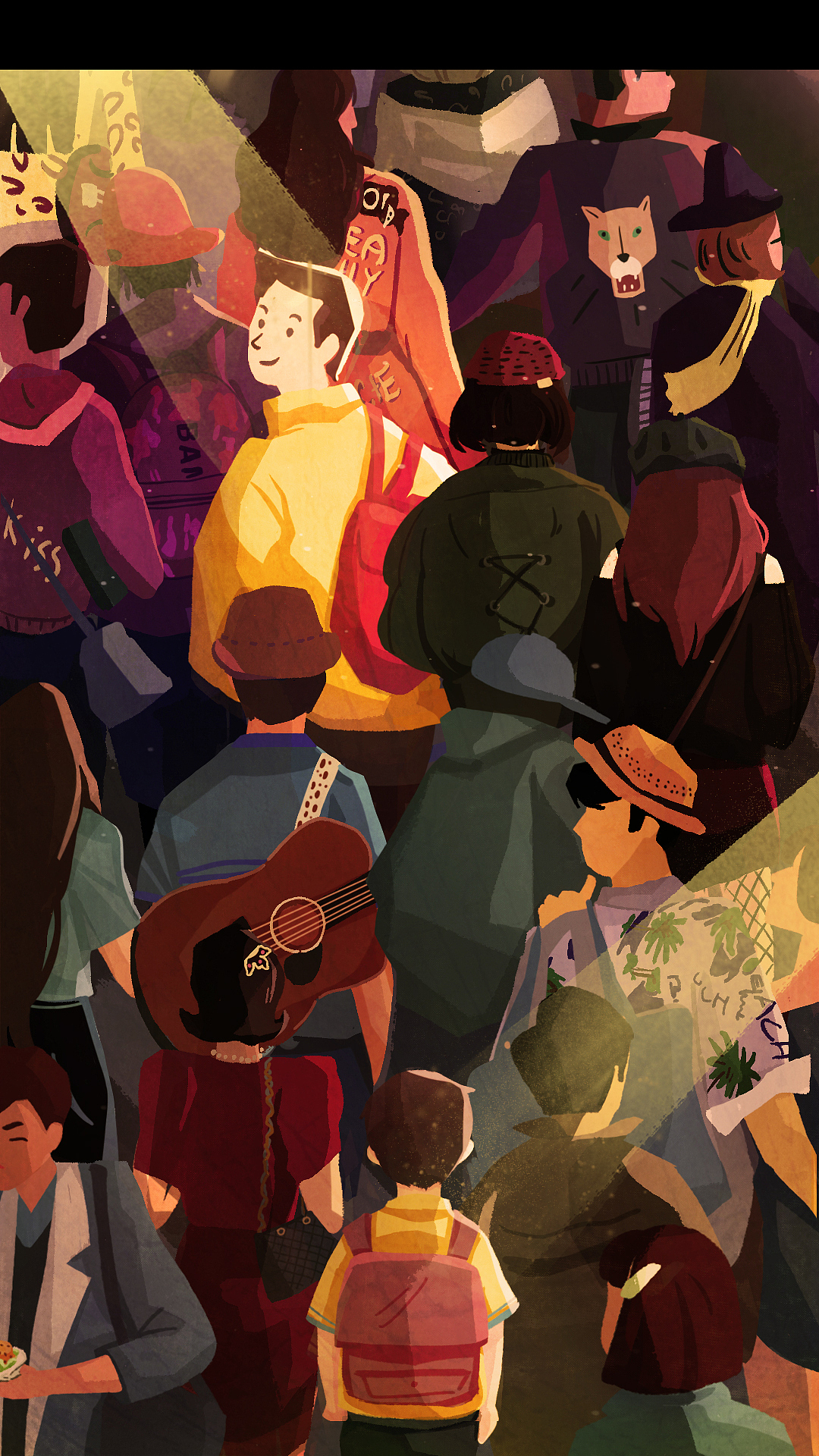 抑或是一次人海中的回望。
<br>“过去总是张望远方<br>当你走在路上,却时时回望故乡”