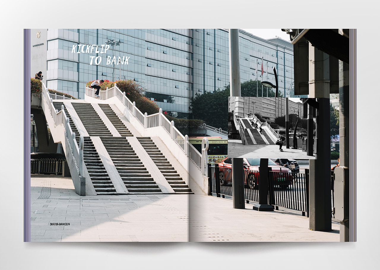 滑板摄影画册《city skatelife》上