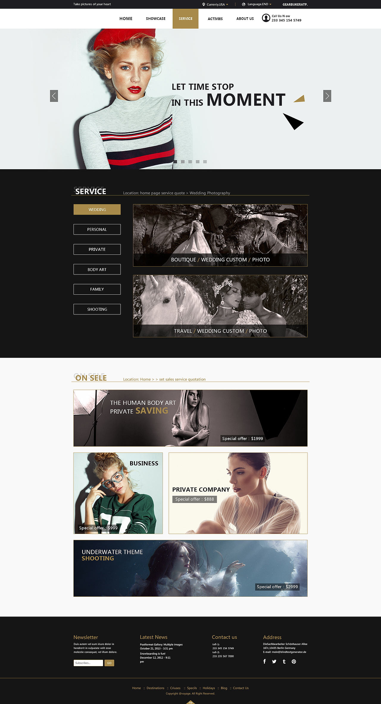 WEB-摄影网站（图ZNzIzNjIzOTY=） - 企业官网 - 站酷设计师哎呦烦原创素材 - 站酷ZCOOL