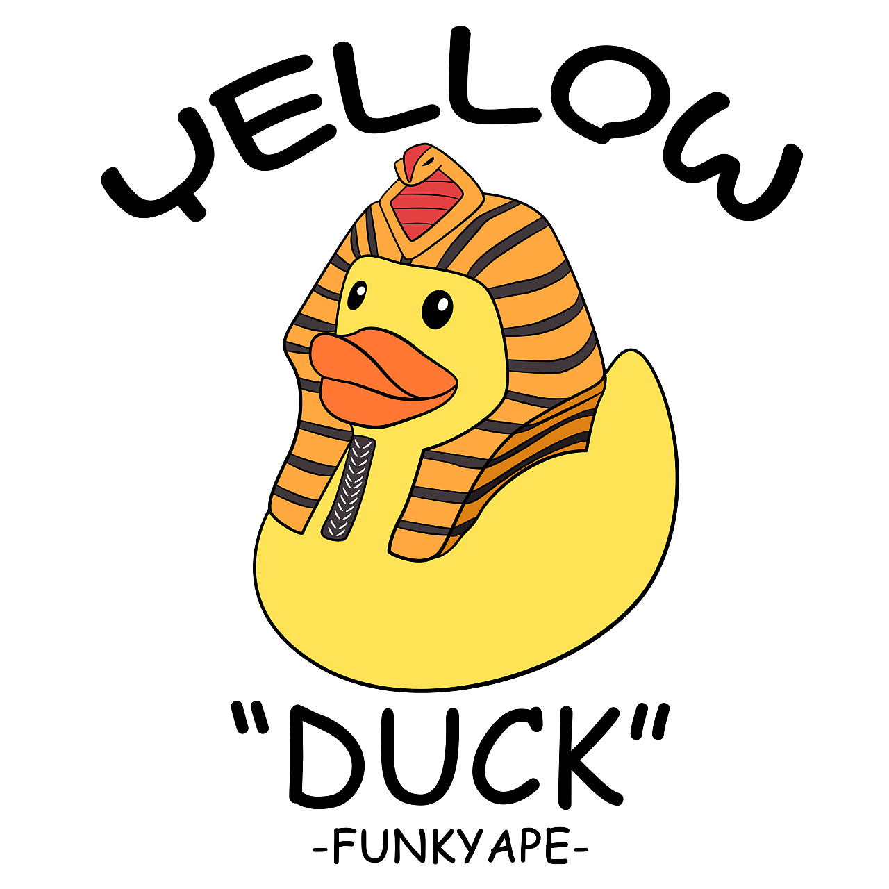 恶搞小黄鸭插画