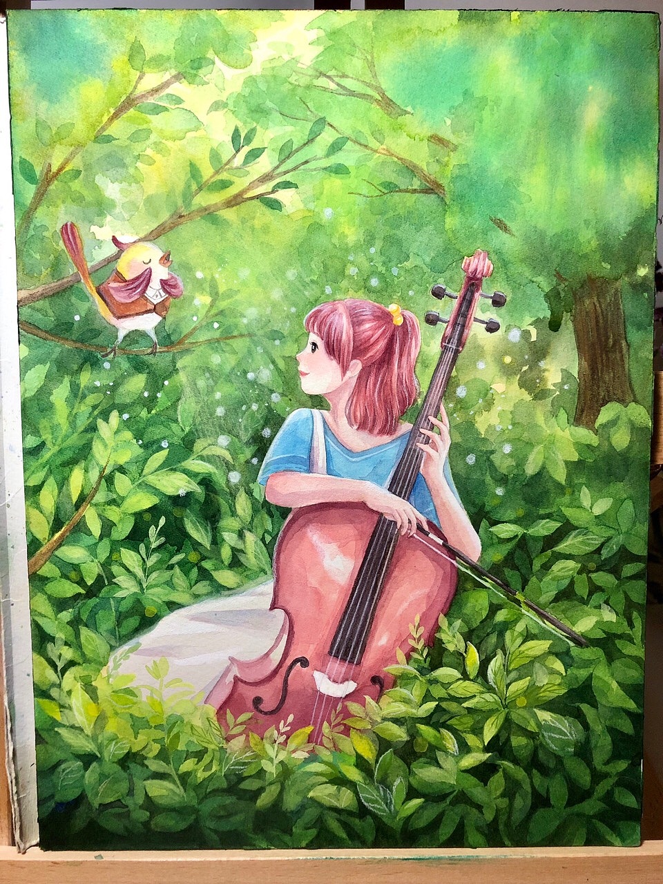 cherolia手绘水彩插画过程（图ZMTU0MTg2NTc2） - 商业插画 - 站酷设计师小悦cherolia原创素材 - 站酷ZCOOL