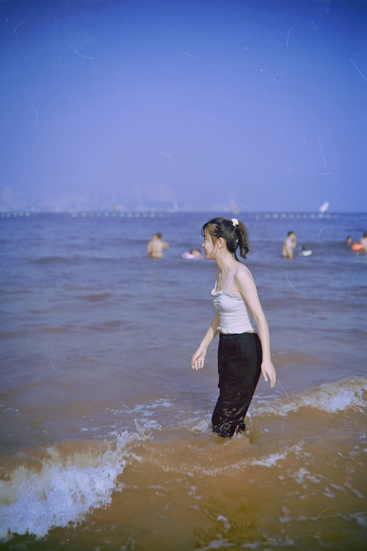 夏天的海（图ZMjIzODgxOTg0） - 人像摄影 - 站酷设计师跳跃的米豆原创素材 - 站酷ZCOOL