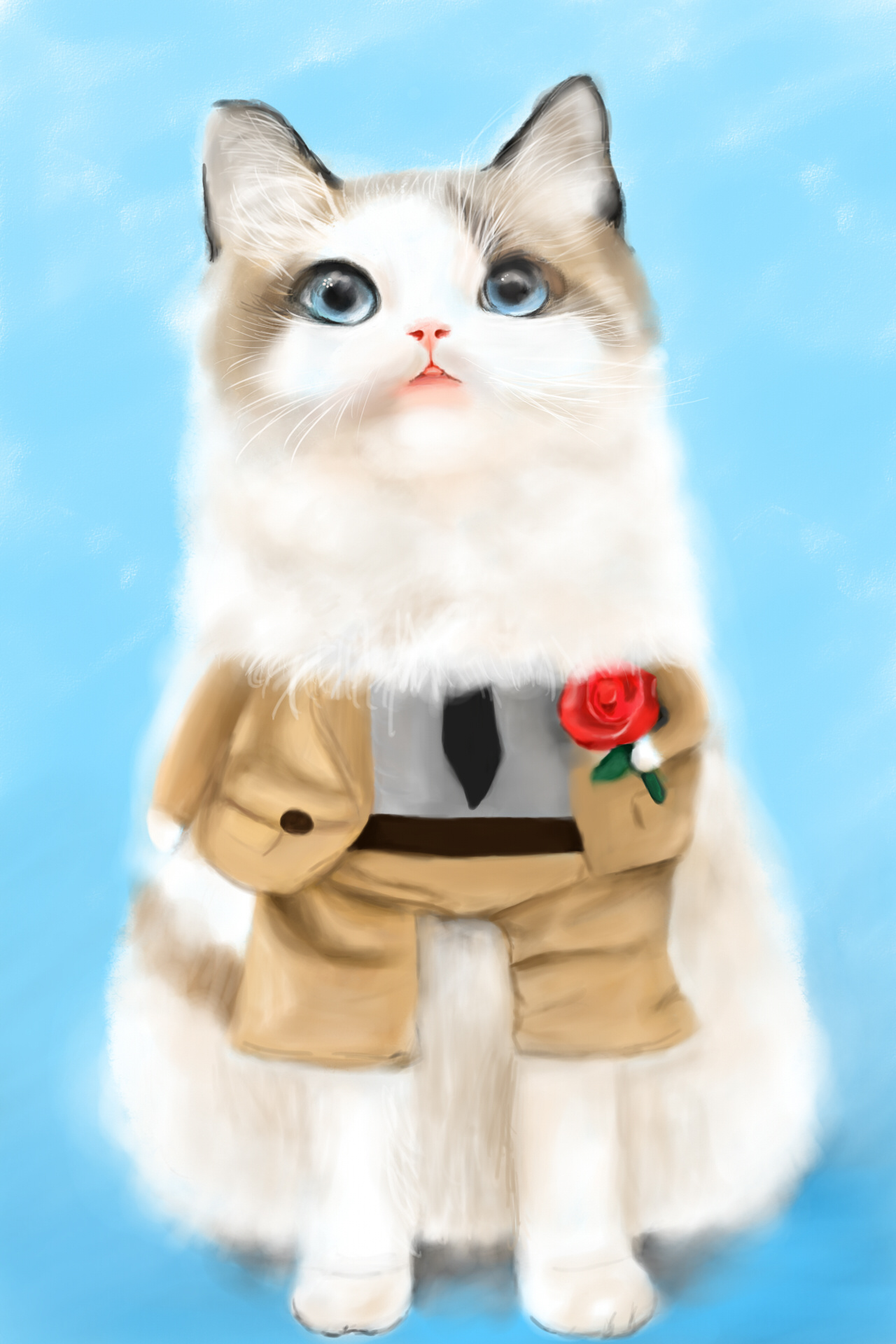 猫|插画|插画习作|谢晓尘 - 原创作品 - 站酷 (zcool)