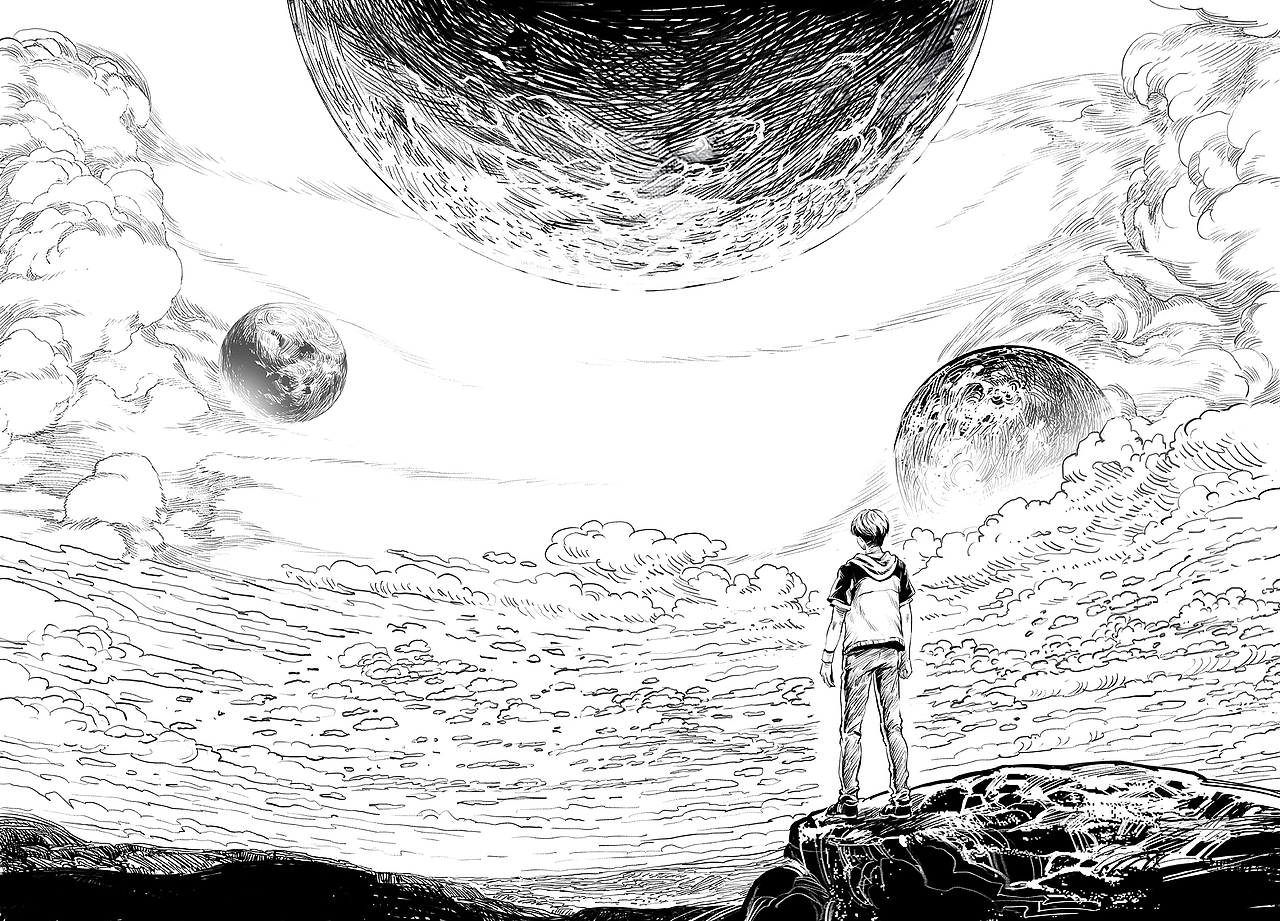 时光球原创少儿科幻小说图书--《千形之塔》插画