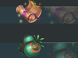 一些临摹的游戏UI的图