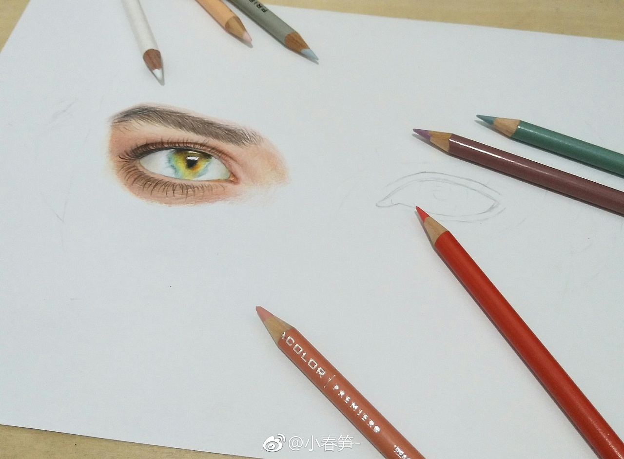 【彩铅两只眼睛:eyes:】