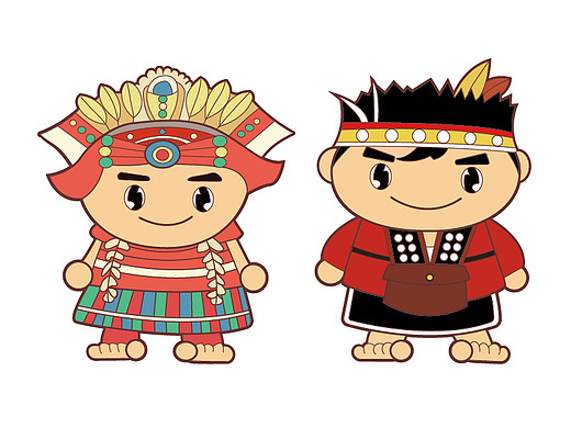 台湾少数民族卡通人物