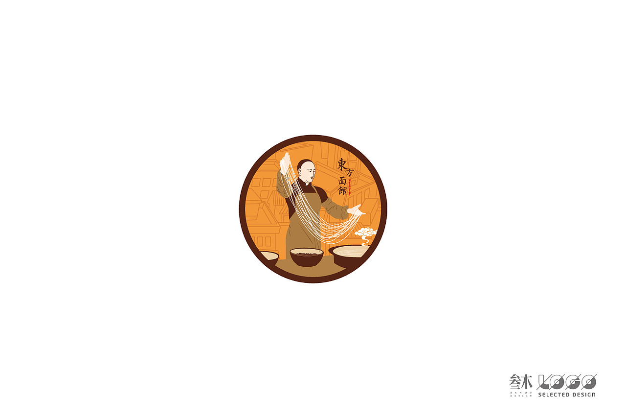东方面馆标志设计