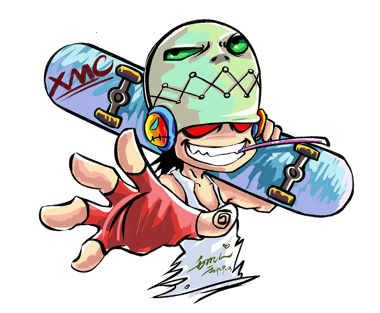 卡通动漫插画 插画习作 卡通形象 卡通人物形象