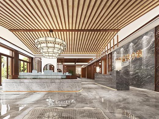 新中式售楼部室内室外表现（个人主页-ZNDYxOTUwMTI=） - 家装设计 - 站酷设计师少女Akihi原创素材 - 站酷ZCOOL