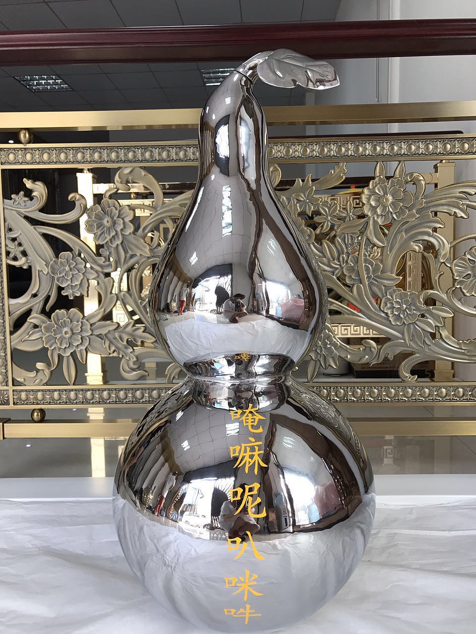 不锈钢葫芦雕塑 可大可小摆件和景观雕塑皆可|手工艺|工艺品设计|高档