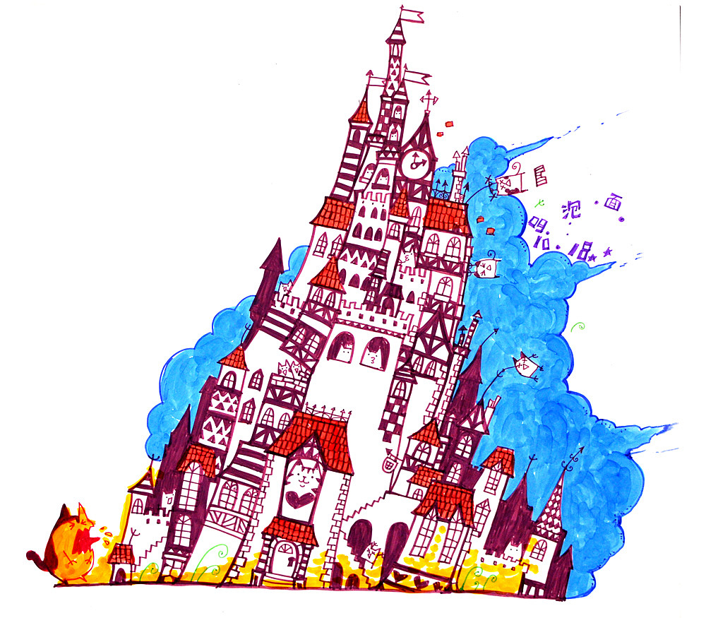 之前的水彩笔涂鸦本子～希望大家喜欢（图ZMTAwNjY4NTY=） - 创作习作 - 站酷设计师还是一碗泡面原创素材 - 站酷ZCOOL