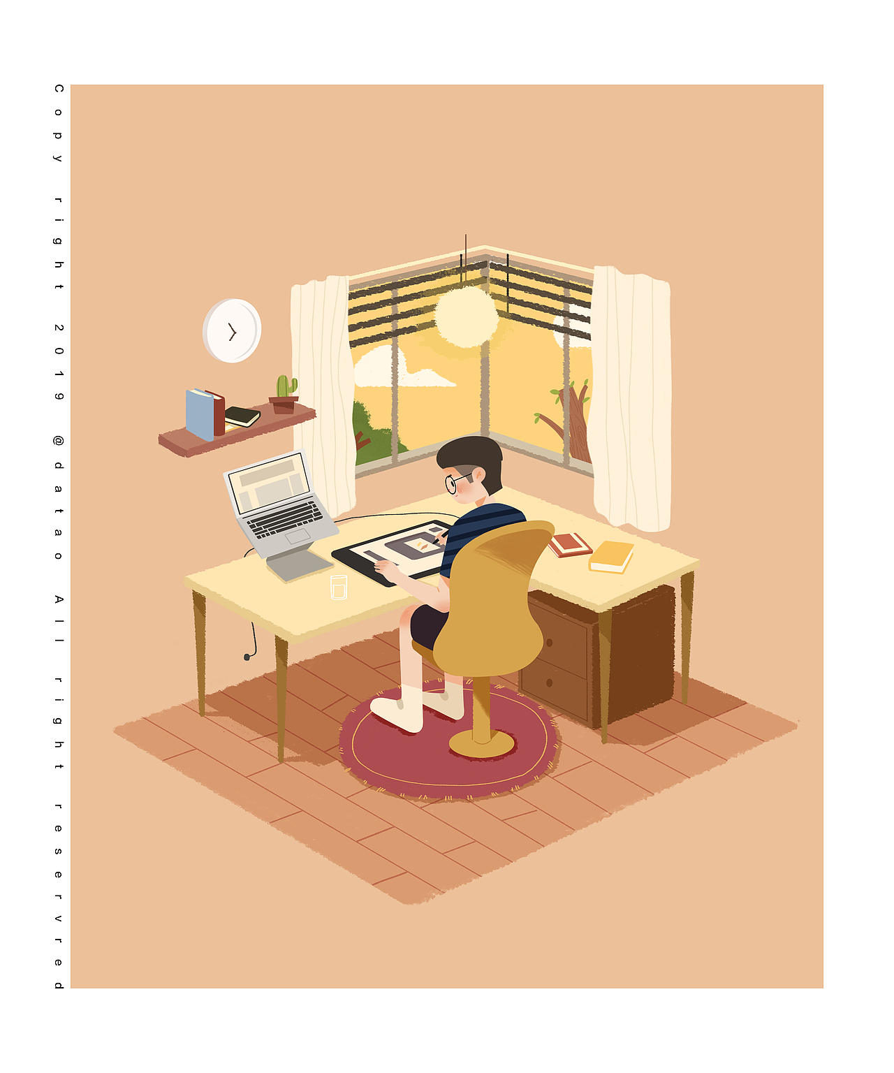 hey,2019插画总结(图ZMTg5NDM4NzQw) - 创作习作 - 站酷设计师大滔原创素材 - 站酷ZCOOL