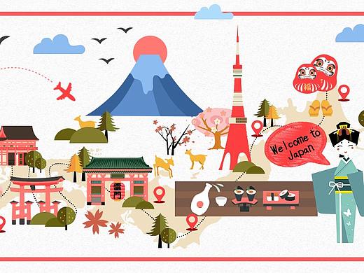 日本旅游地图