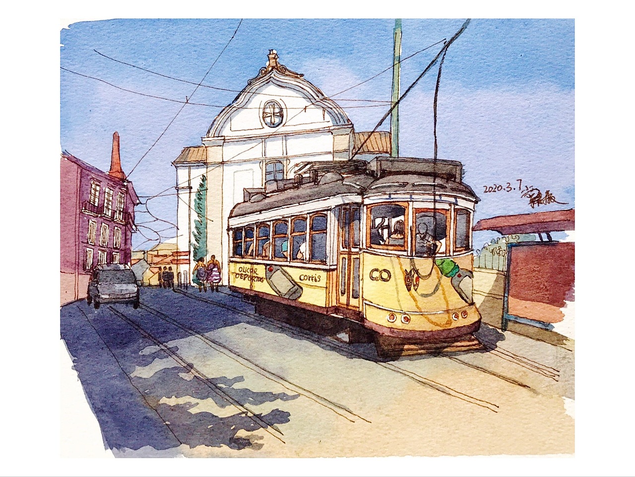 用画笔留住一切美好风景